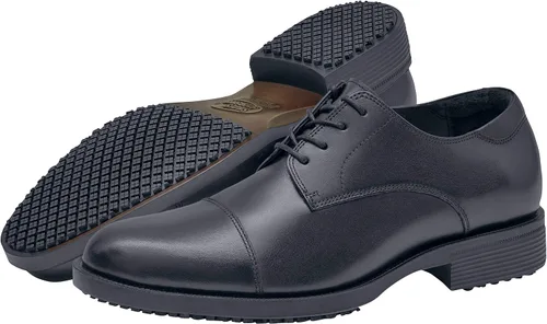 Shoes for Crews Dress Shoes for Men, Mens Oxfords, Zapatos De Vestir para Hombre, Slip Resistant, Safety, Brown or Black