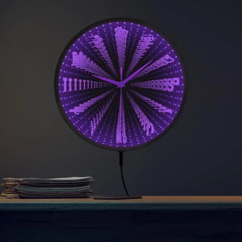 Miniatura 8 de The Geeky Days Accesorios para tienda de sexo, espejo infinito interestelar, reloj de pared luminoso, erótico, íntimo, juego de rol, herramientas