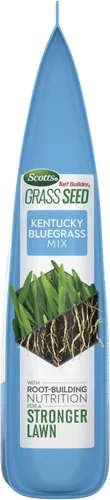 Miniatura 12 de Scotts Turf Builder Grass Seed Kentucky Bluegrass Mix - Grass Seed Plus Fertilizante para césped y mejorador de suelo, crece césped verde denso