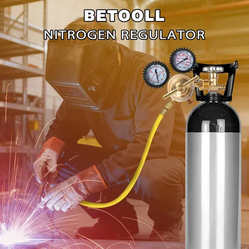 Miniatura 6 de BETOOLL indicadores de regulador de oxígeno y gas para soldaduras para kits de corte con soplete Victor CGA 540.