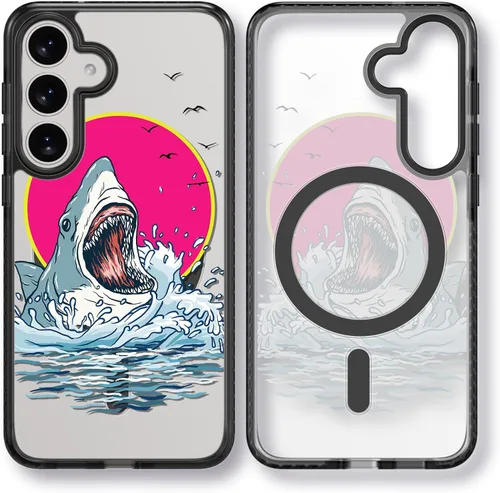 Miniatura 174 de Rosarnnah Funda compatible con Samsung Galaxy S24 Ultra, bonita estética, a la moda, divertida funda con estampado de gatito y gato, duradera a