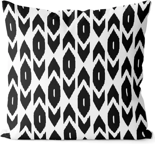 Miniatura 14 de BEDSUM Funda de almohada de microfibra, suave, decorativa, geométrica, abstracta, triangular, funda de cojín cuadrada para sofá, dormitorio, 18 x 18