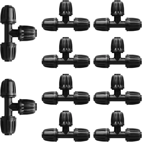 Miniatura 2 de Accesorios de riego por goteo para tubos de goteo de 1/2 pulgada (1/2 pulgada de diámetro interior x 0.65 pulgadas de diámetro), 10 piezas de 1/2