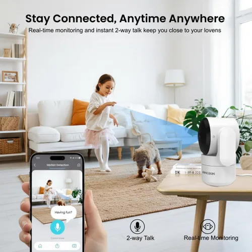 Miniatura 3 de Cámara AMOROM para mascotas 360° Cámaras de seguridad para el hogar (paquete de 3)