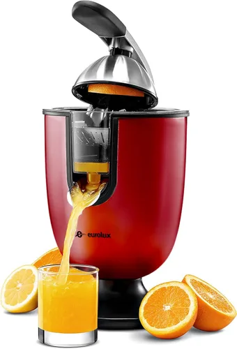Miniatura 4 de Eurolux Exprimidor eléctrico de naranja Exprimidor de cítricos profesional de acero inoxidable con mango de agarre suave para exprimir sin