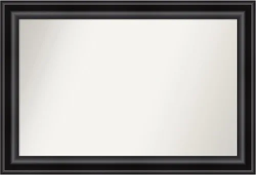 Miniatura 22 de Amanti Art Espejo personalizado, espejo de baño negro puente, espejo de pared o espejo de tocador de baño sobre el fregadero (26 x 26 pulgadas)