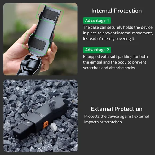 Miniatura 3 de Arzroic Estuche Protector/Cubierta para DJI Osmo Pocket 3 Accesorios, Protector de Gimbal/Lente/Pantalla Osmo Pocket 3