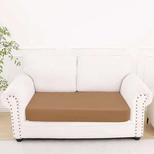 Miniatura 114 de Smiry Fundas de cojín de sofá estampadas, fundas elásticas suaves para sofá, fundas de sofá lavables antideslizantes, protector de muebles para Beige