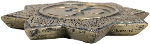 Miniatura 3 de Ebros Gift Fengshui Zen Buddha Om Symbol Mandala Lotus Padma Flor Incienso Stick Holder Plato Quemador Medallón Figurilla Hogar Fragancia Accesorio