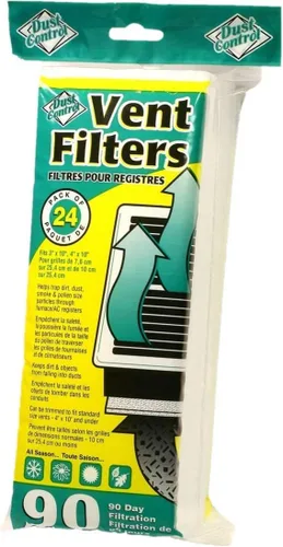 Miniatura 2 de Filtros de ventilación para control de polvo, paquete de 24 filtros de ventilación (4 x 10 pulgadas)