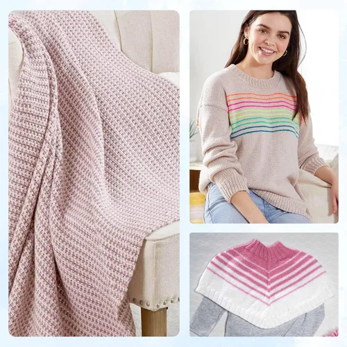 Miniatura 3 de Premier Yarns Anti-Pilling Everyday DK Solids Mist 1107-24 (6 madejas, el mismo lote de tinte) DK Light Worsted #3 Hilo acrílico antibolitas
