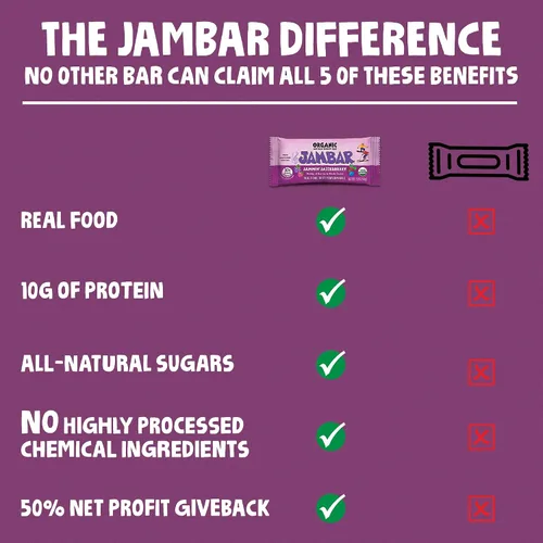 Miniatura 6 de JAMBAR Organic Artisan Energy Bar (Chocolate Cha Cha - 12 unidades)