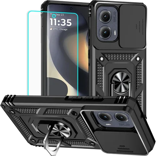 Miniatura 18 de Funda para Moto G Pure, funda Moto G Power 2022, soporte giratorio de grado militar de 360° (resistente), fundas protectoras a prueba de golpes