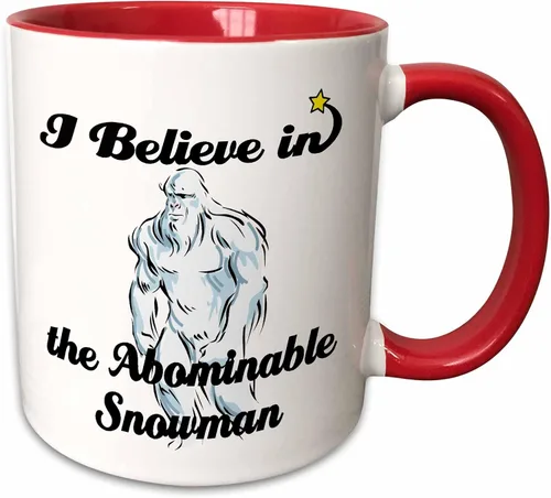 Miniatura 9 de dooni Designs Creo en diseños – Creo en Abominable Snowman – Tazas, Negro/Blanco