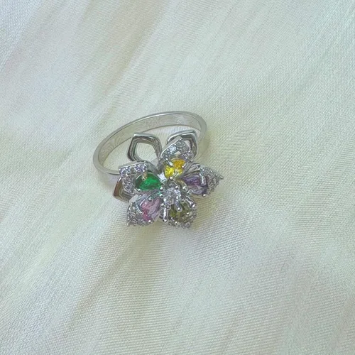 Miniatura 5 de Sunflower Ring Spinning Fidget Rings for Anxiety Open Adjustable Spinner Sun Ring Creative Relieving Stress Rotating Jewelry
