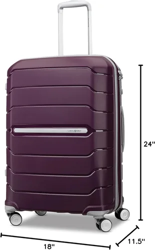 Miniatura 9 de Samsonite Freeform Maleta rígida, expandible con ruedas dobles giratorias, Amatista púrpura
