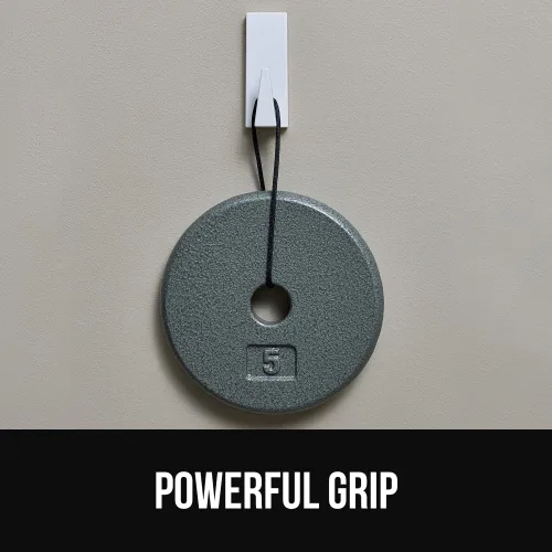 Miniatura 3 de GORILLA GRIP Ganchos de pared reutilizables resistentes para colgar, fácil de instalar, se pegan en el gancho adhesivo extraíble, sin daños