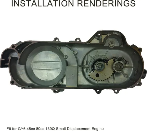 Miniatura 6 de GOOFIT Idel Gear para reparación del engranaje de arranque para motonetas GY6 de 50 cc 60 cc y 80 cc