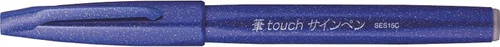 Miniatura 11 de Bolígrafo Pentel Fude Touch, negro, tipo pincel con punta de fieltro (SES15C-A)