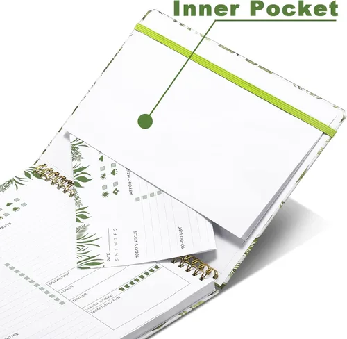 Miniatura 3 de UtyTrees Agenda diaria sin fecha: 7.3 x 9.6 pulgadas, planificador diario de lista de tareas pendientes, planificador de vida eficiente, diario