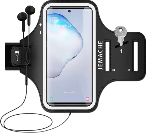 Miniatura 8 de Brazalete para Samsung Galaxy S25 S24 S23 S22 S21, entrenamiento de gimnasio, correr, teléfono, brazo banda compatible con Otterbox Defender Case