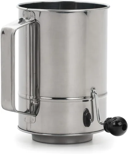 Miniatura 11 de RSVP International Endurance® - Tamiz vintage de acero inoxidable con una sola mano, 1 taza, para tartas superiores, tamizar harina, adobo