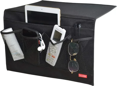Miniatura 9 de Organizador de Almacenamiento para Mesita de Noche, Caddy para Mesita de Noche, Organizador de Almacenamiento de Armario de Mesa, Control Remoto