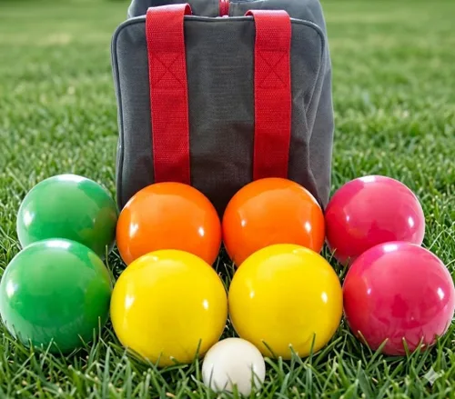 Miniatura 7 de BuyBocceBalls Listado - Hecho en Estados Unidos, juego de bochas de torneo de calidad premium - 35.20 oz (2 libras. 3.2 oz.). - Bolsa de hylon