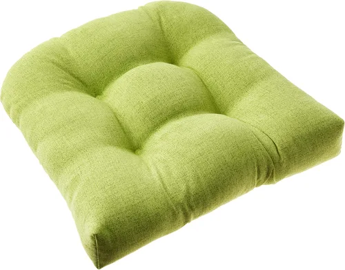 Miniatura 15 de Pillow Perfect 550435 - Cojines de asiento acolchados para exteriores/interiores Fresco (respaldo redondo), 19 x 19 pulgadas, amarillo, 2