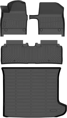 Miniatura 89 de HAFIDI® - Tapetes para auto con almacenamiento debajo del asiento, para todo clima, antideslizantes, de elastómero termoplástico, para la primera