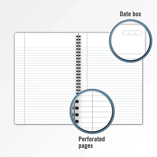 Miniatura 5 de Cambridge Cuaderno limitado, paquete de 6 cuadernos negros, con rayas legales, cuaderno profesional de negocios, 80 hojas, diario de oficina