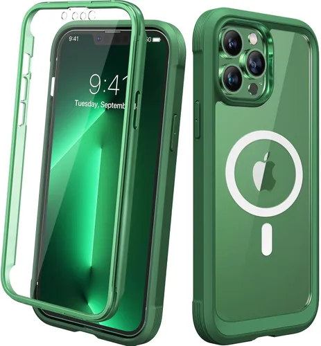Miniatura 138 de Diaclara - Funda compatible con iPhone 11, carcasa resistente de cuerpo completo con protector de pantalla integrado sensible al tacto y Transparente