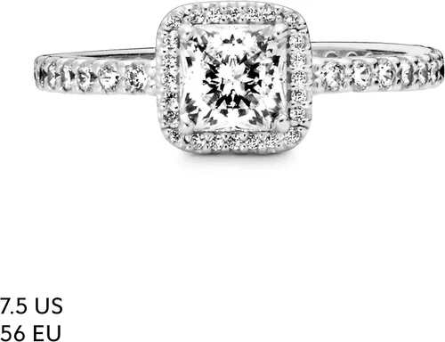 Miniatura 7 de Pandora Timeless Elegance 150188CZ - Anillo de oro amarillo de 14 quilates, plata de ley, 56, 190947CZ-56