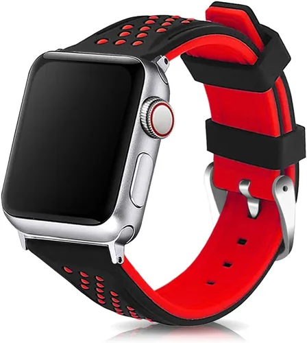 Miniatura 9 de Compatible con correas de Apple Watch de 1.614 in/1.575 in/1.496 in 1.929 in/1.772 in/1.732 in/1.654 in, correa de silicona de repuesto para iWatch