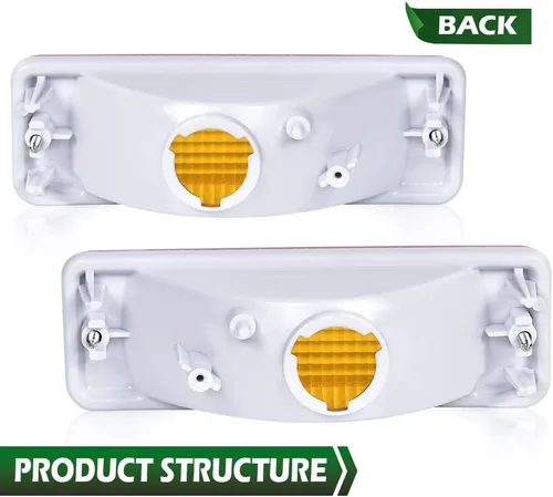 Miniatura 3 de GRAND ORANGE Juego de luces de giro y estacionamiento delanteras, compatibles con Toyota 4Runner 1984-1989 y Toyota Pickup 1984-1988 8151089130