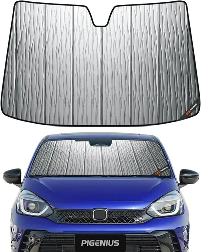 Miniatura 17 de Pigenius Parasol de parabrisas para Honda Civic Coupe 2006-2011, reversible plateado/negro