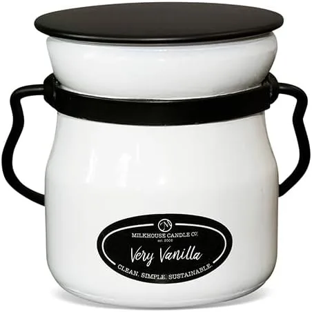 Miniatura 36 de Milkhouse Candle Company Vela de soja de manzana y caramelo, rodajas de manzana, canela, perfumada a vainilla dulce, tarro de mantequilla de 16
