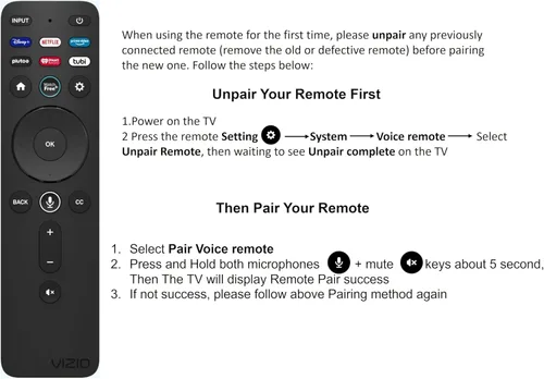 Miniatura 2 de VIZIO Mando a distancia de voz - XRT260