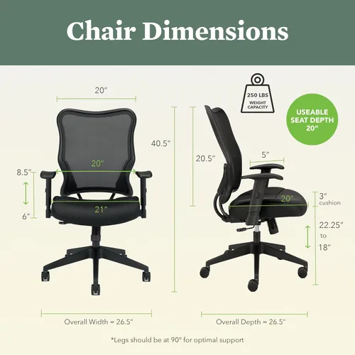 Miniatura 2 de HON Wave - Silla de oficina ergonómica de respaldo alto con brazos ajustables, silla de escritorio ergonómica de respaldo alto con brazos Parte
