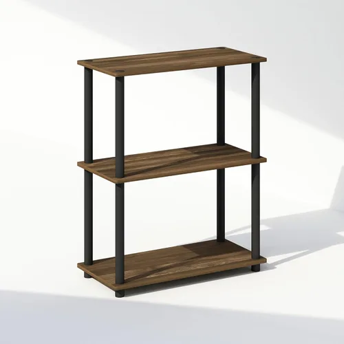 Miniatura 16 de Furinno Turn-N-Tube Estantes de almacenamiento, estante esquinero de 4 niveles, estante de exhibición de montaje sin herramientas, estantería