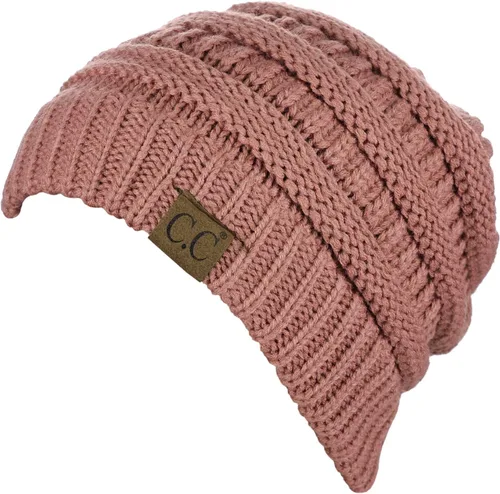 Miniatura 613 de C.C Trendy Warm Chunky Soft Stretch Cable Knit Beanie
