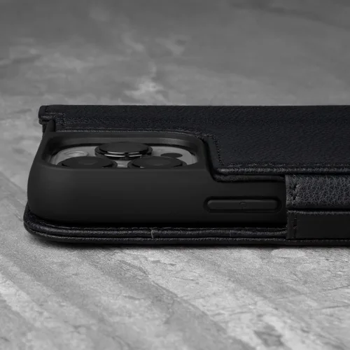 Miniatura 5 de TORRO Funda compatible con iPhone 13 Pro Max – Funda de piel premium tipo cartera con soporte y ranuras para tarjetas (negro)