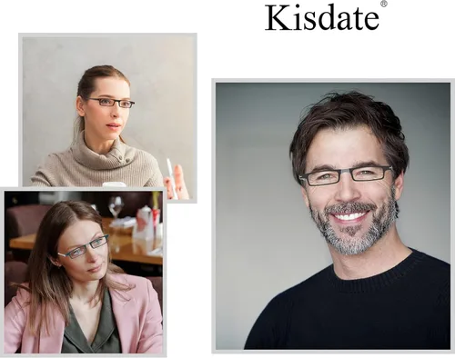 Miniatura 6 de Case Upgrad: lentes de lectura plegables ultraligeros y delgados, para hombres y mujeres, estuche compacto y portátil rectangular (tortuga, 1.5)