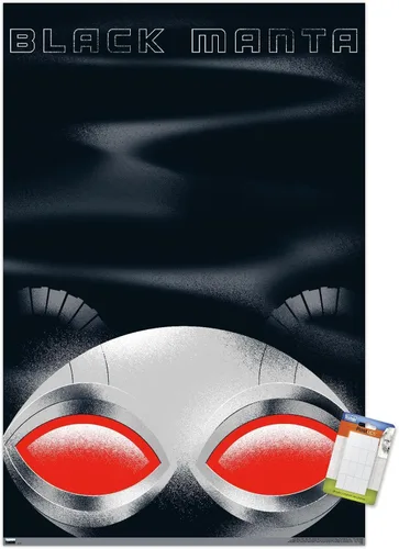 Miniatura 11 de Trends International DC Comics Movie Aquaman y el Reino Perdido - Póster de pared con ilustración de manta negra, 22.37 x 34.00 pulgadas, paquete