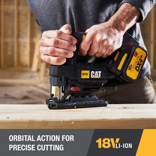 Miniatura 8 de Cat 18V 1 PARA TODAS Sierra caladora inalámbrica con motor sin escobillas (solo herramienta) - DX51B