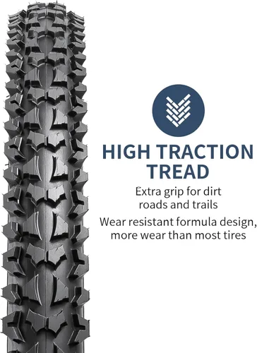 Miniatura 3 de YUNSCM 2-PCS 16" Kid Bike Tires 16x1.95/53-305 Compatible with Mountain Bike 16 x 1.95 Bicycle Tires Black01