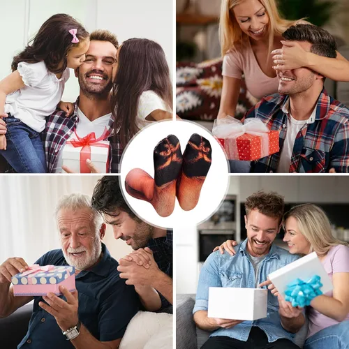 Miniatura 7 de White Elephant Gifts for Adults Funny Animal Paw Socks Gag Gifts Christmas Stocking Stuffers for Men Women Him Teens