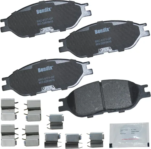 Miniatura 123 de Pastillas de freno delanteras cerámicas Bendix Priority1 CFC2302 para Hyundai Elantra 2021, Sonata 2022-2020, Kia K5 2023-2021