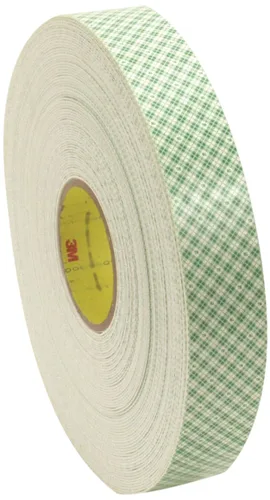 Miniatura 10 de 3M 4016 Cinta adhesiva de espuma de poliuretano de doble revestimiento natural, cuadradas de 1 pulgada (paquete de 162)