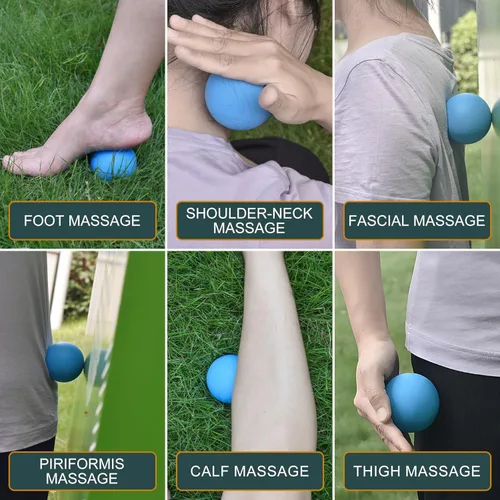 Miniatura 5 de Pelotas de lacrosse de masaje para liberación miofascial, masaje de tejido profundo de yoga, terapia de puntos de activación y fascitis plantar